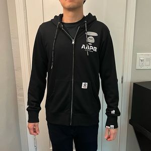 AAPE by A Bathing Ape zip hoodie size L (fits like men’s small)